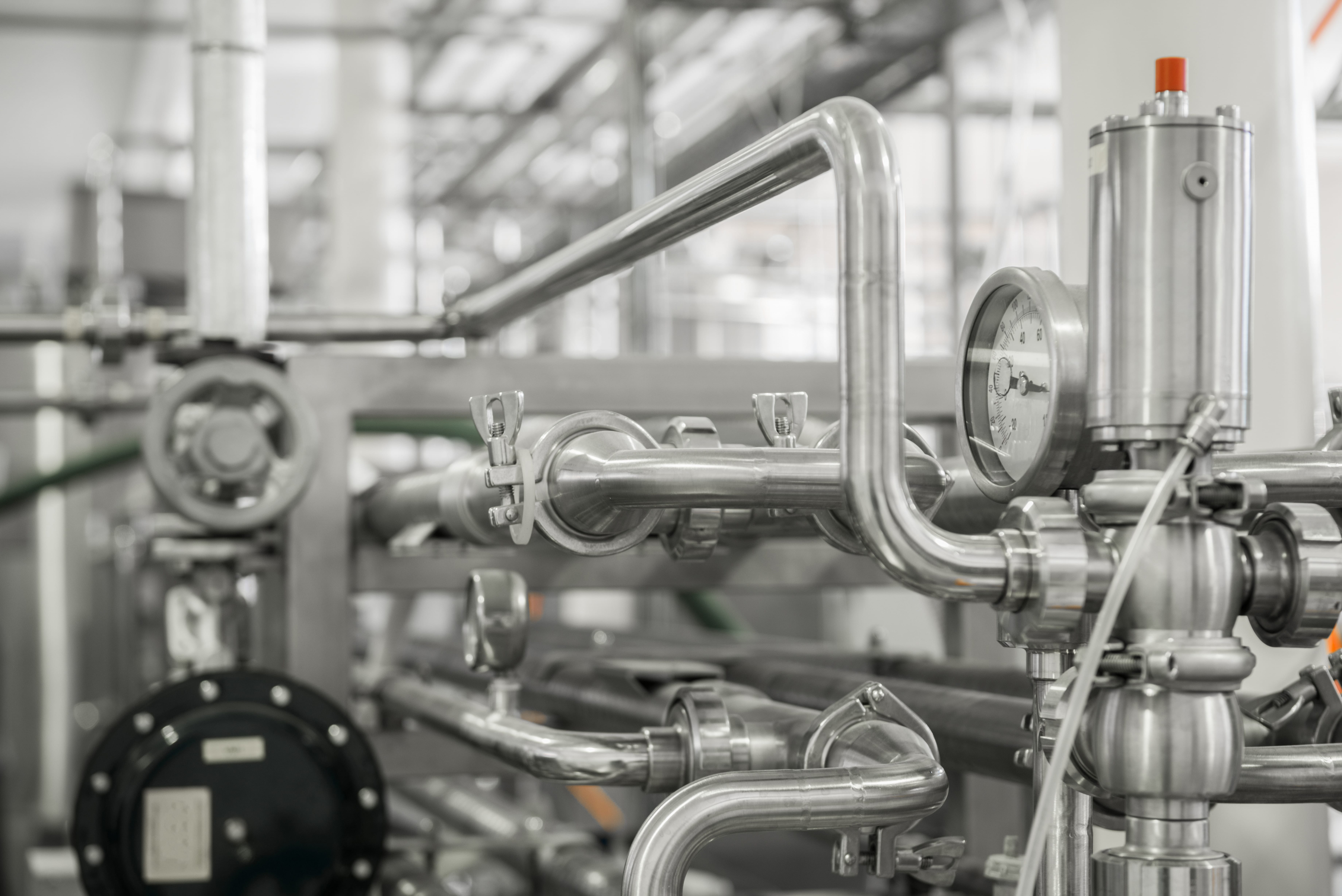 pipes and boilers for the food industry